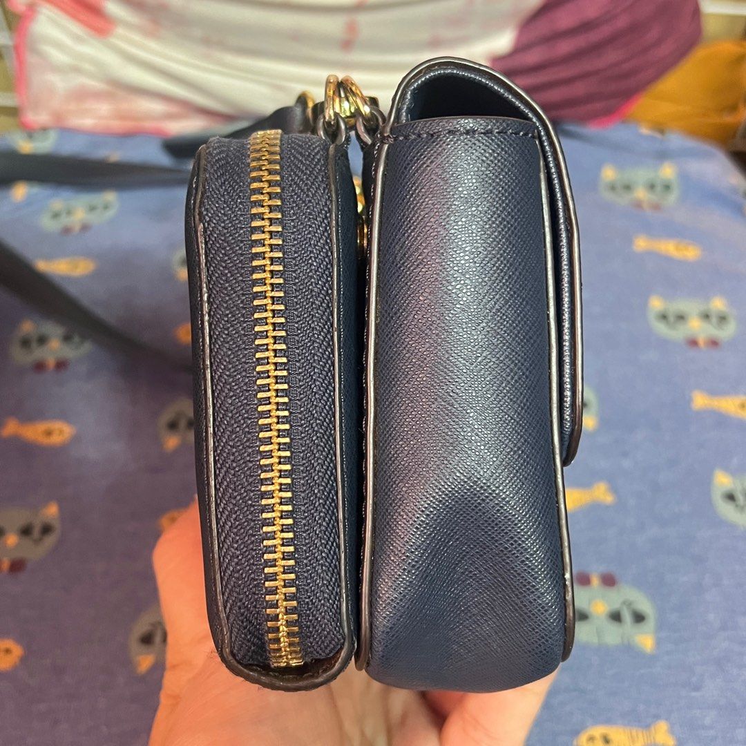 Michael Kors Tina Leather Clutch Crossbody and Detachable Wallet Bag 2in1 WOC