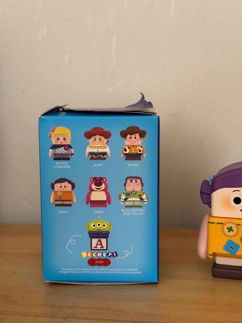 miniso blind box toy story (Category: Designer & Blind Box Toys) located in Pasig City. Submitted by byebuy_____ (Listing ID 1334596936, Image 3). Description: hello! selling this Dolly for ₱499 (srp price pa rin) brand new pa rin po. nilagay agad sa box. nadoble lang. meron na kami ng ganito ☹️ buzz & woody na lang po kulang namin. buy niyo na po pls 🙏🏻 thank you! can ship via lalamove/grab if SDD..