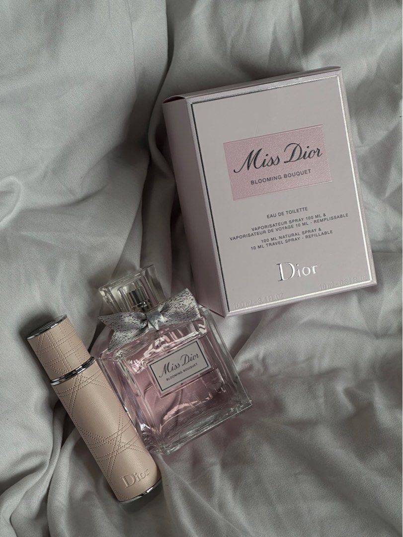 Miss Dior Blooming Bouquet Set EDT 100 ML Pre filled Travel size 10ML Beauty Personal Care Fragrance Deodorants on Carousell