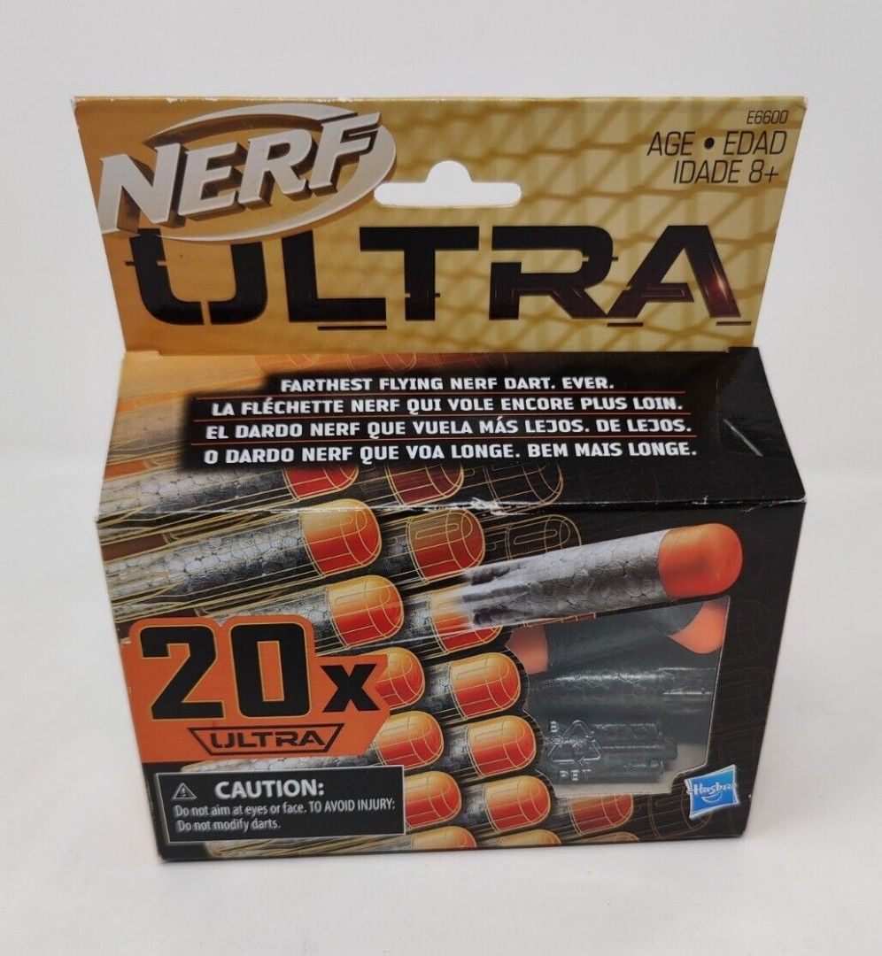 Nerf dart Ultra 20x (Category: Action & Battle Toys) located in Subic. Submitted by mariosampang17 (Listing ID 1334659286, Image 3). Description: Nerf Dart Ultra x20 Refill pack Compatible with all ultra blaster The farthest flying darts innovative flight tip.. Slightly negotiable Pm me..
