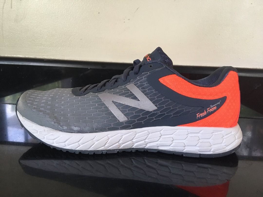 New Balance MBORAGO3 Running Shoes Grey Orange Men s Fashion Footwear Sneakers on Carousell