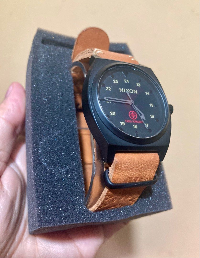 Nixon x Taka Hayashi Time Teller (Category: Men's Watches) located in Makati City. Submitted by superiorvariant (Listing ID 1334555514, Image 2). Description: Nixon x Taka Hayashi Time Teller Complete with box Used around 10x lang. 3,200 Meetup: SM Aura only Shipping: Lalamove / Gogo Express.