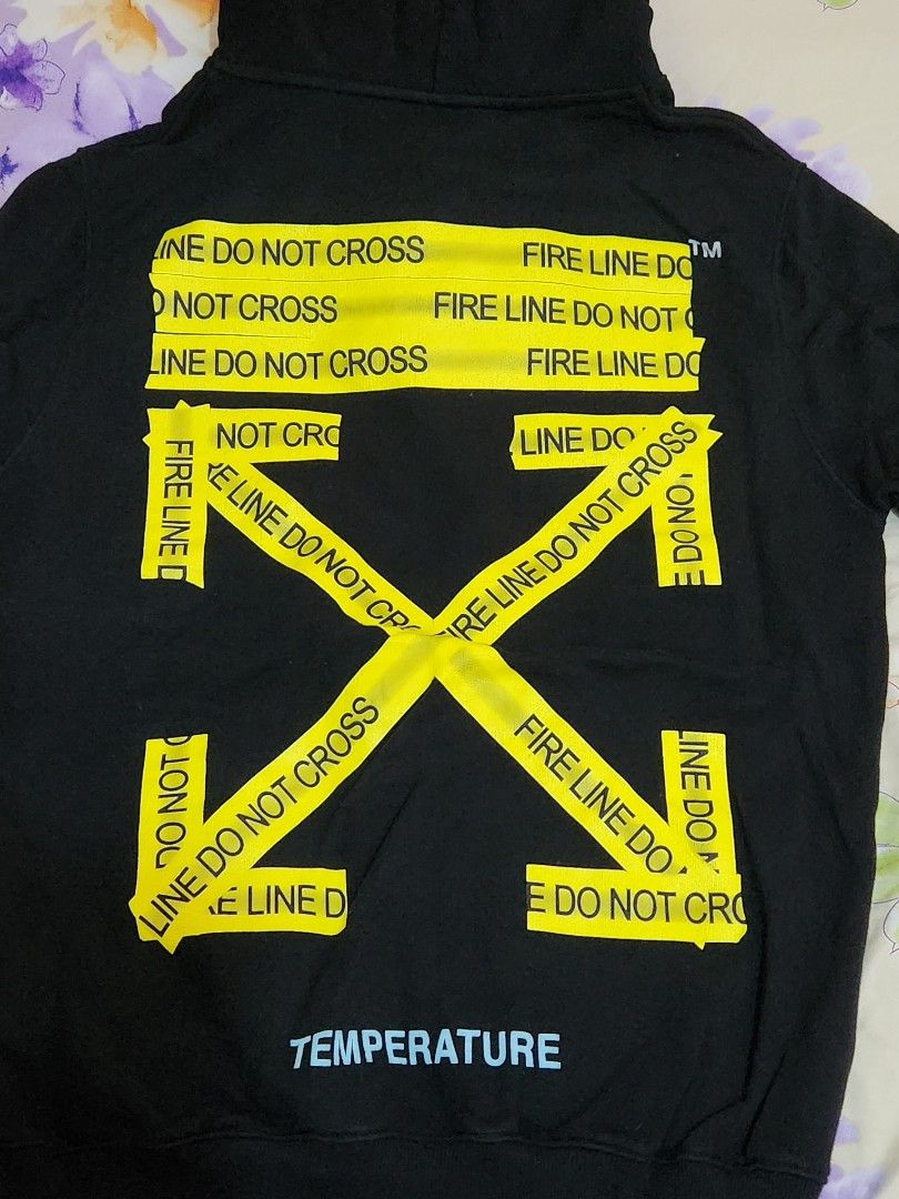 Do not cross off white hoodie hot sale