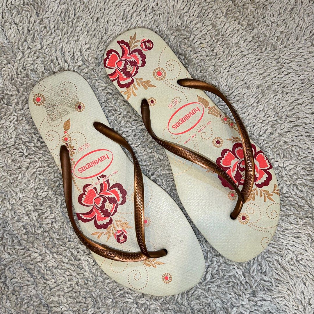 Havaianas slippers rose gold 2025