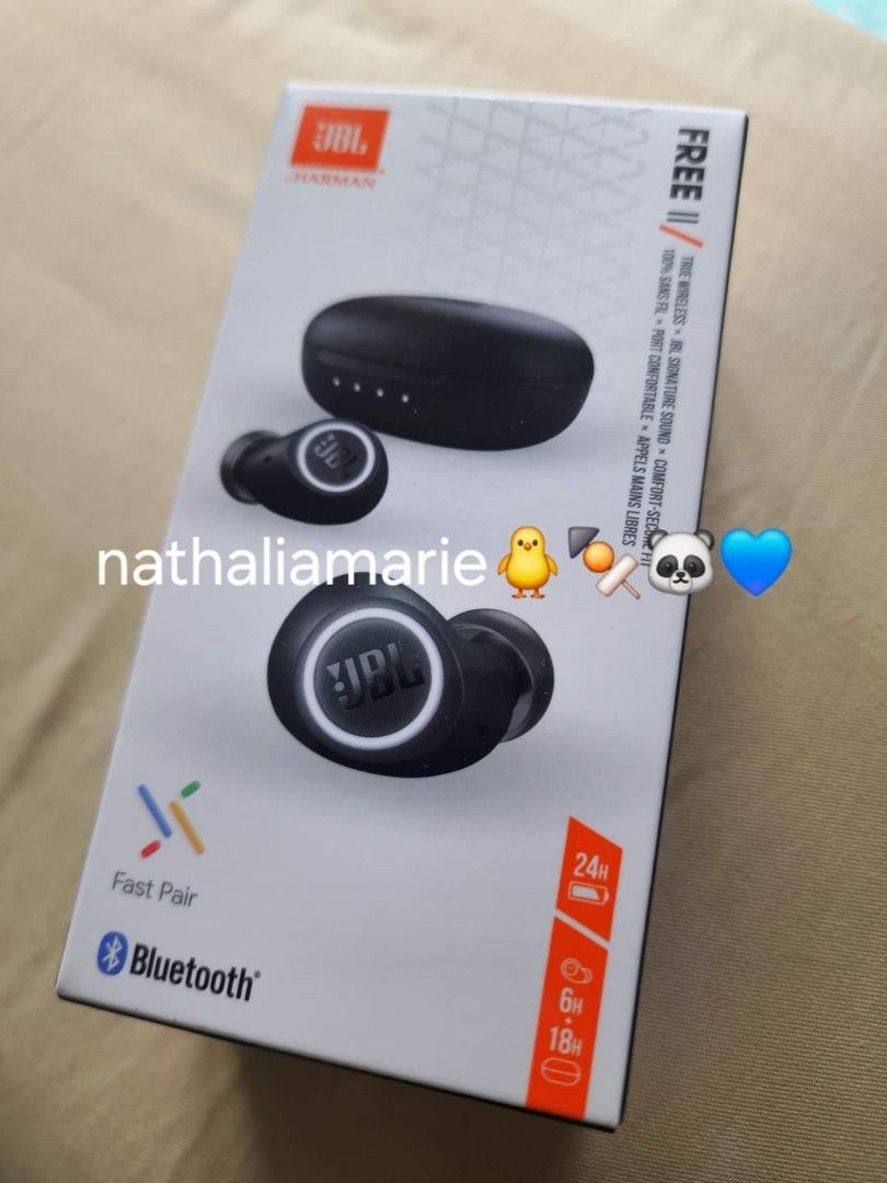 Original JBL free 2 earbuds bluetooth wireless (Category: Headphones & Headsets) located in Manila. Submitted by ali_suson (Listing ID 1334588859, Image 1). Description: originally bought for 8300. (only bought it to avail JBL soundfest concert passes to watch SB19 & Horizon) selling it since i already have airpods..