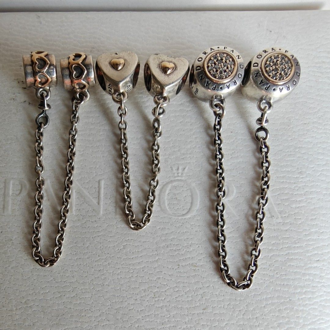 Pandora two tone safety chain on sale