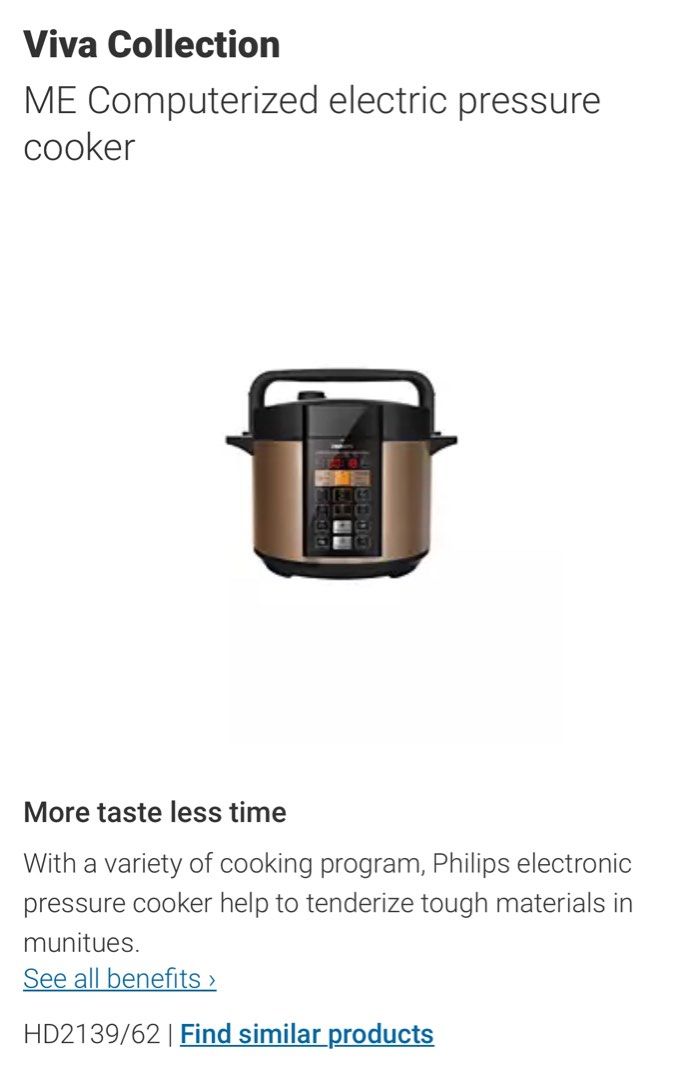 Philips Viva Collection Electric Pressure Cooker