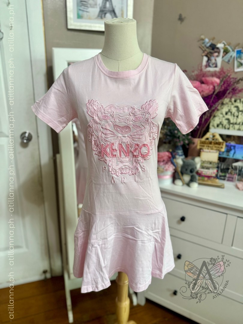 Kenzo Pink Cotton Flower Dress main image 1