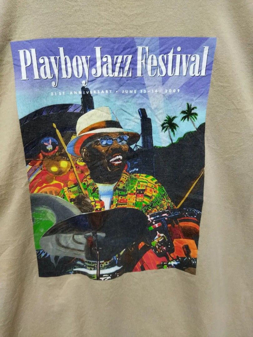 PLAYBOY JAZZ FESTIVAL TSHIRT Women s Fashion Tops Shirts on Carousell