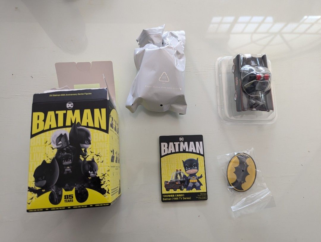 Popmart Batman 85 Adam West Batman (Category: Figurines & Statues) located in Del Monte. Submitted by chinosupersized (Listing ID 1334606347, Image 1). Description: all original contents included. just opened to check hence box damage. rfs: double buyer will shoulder shipping mop: gcash or bank deposit.