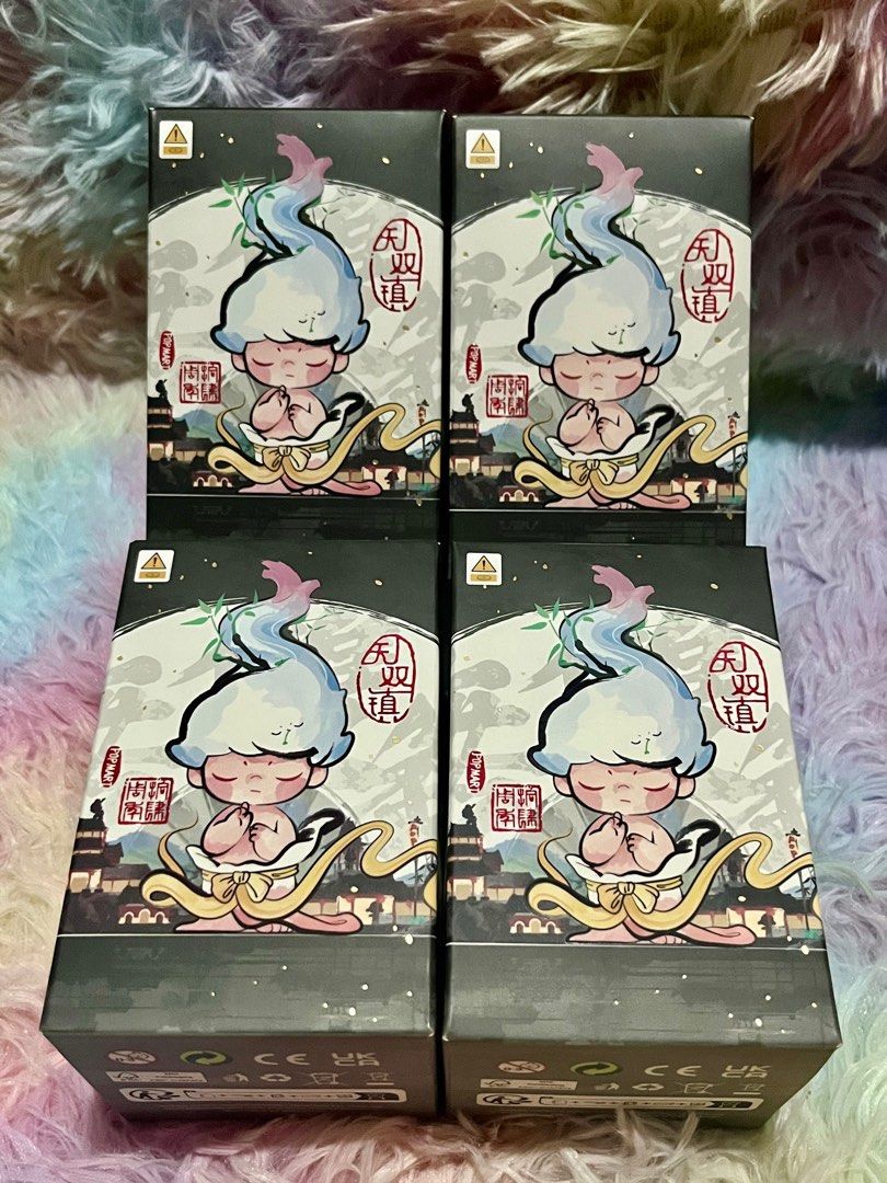 PopMart Matchless 14th Anniversary (Category: Designer & Blind Box Toys) located in Quezon City. Submitted by flyingwithyounightday (Listing ID 1334475727, Image 2). Description: Confirmed Box, Sealed Foil, Card > Wandering Swordsman (The Monsters) 650 > Fox Spirit (CryBaby) 650 > Maple Slayer (Kubo) 750 Brand New and Sealed 650/each GET P100 discount from total amount, BUY any 2 items from Listings.
