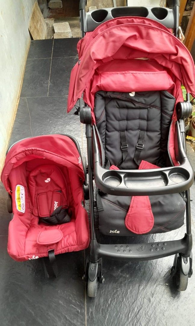 Preloved stroller joie dan car seat, Bayi Anak, Kereta, Kursi