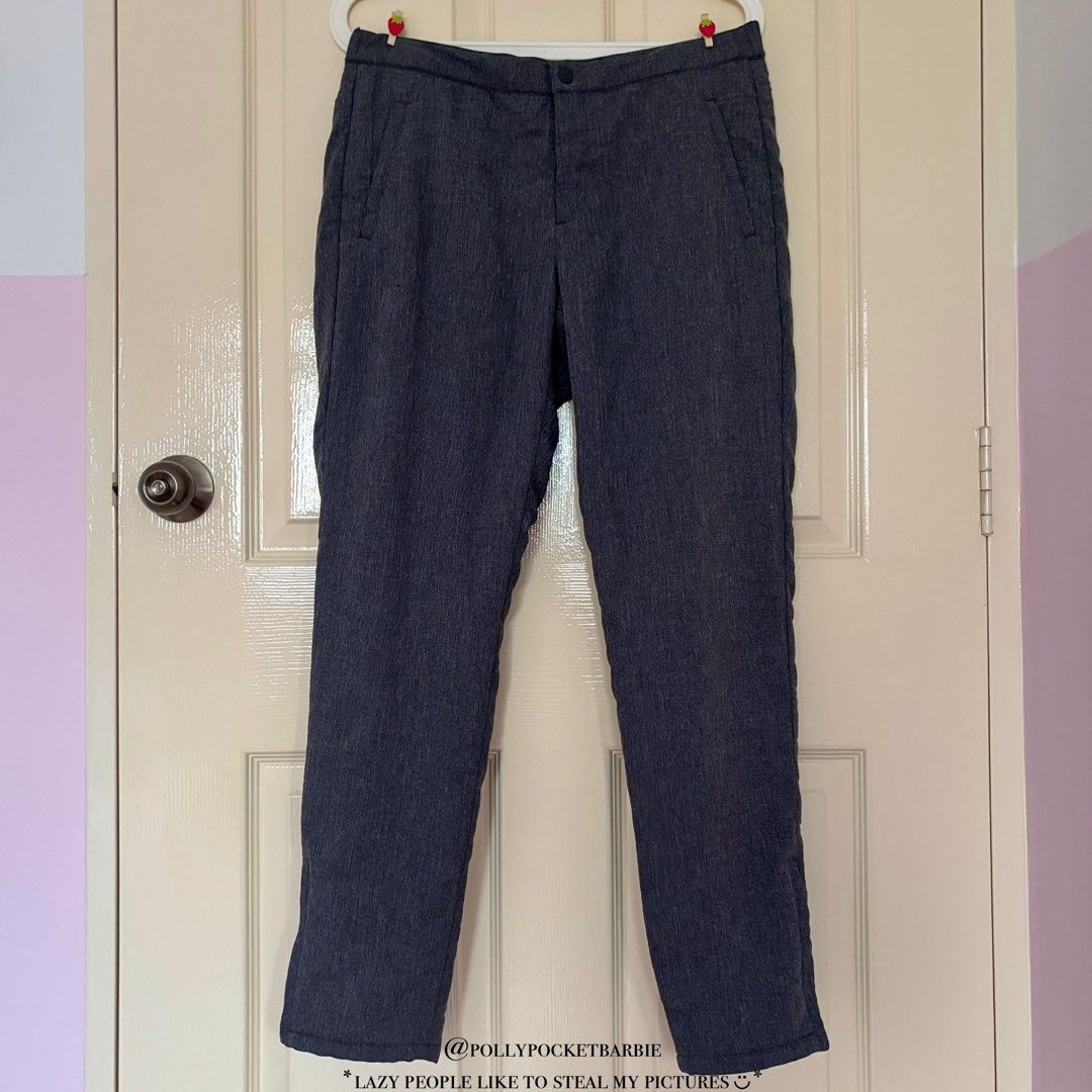 PRELOVED UNIQLO WOMEN S BLOCKTECH WARM LINED PANTS GREY