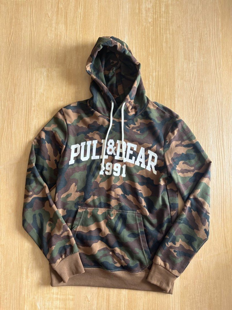 Pull and Bear Camo Hoodie