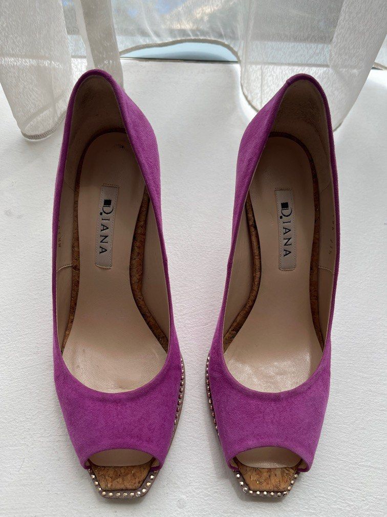 Purple peep toe cheap