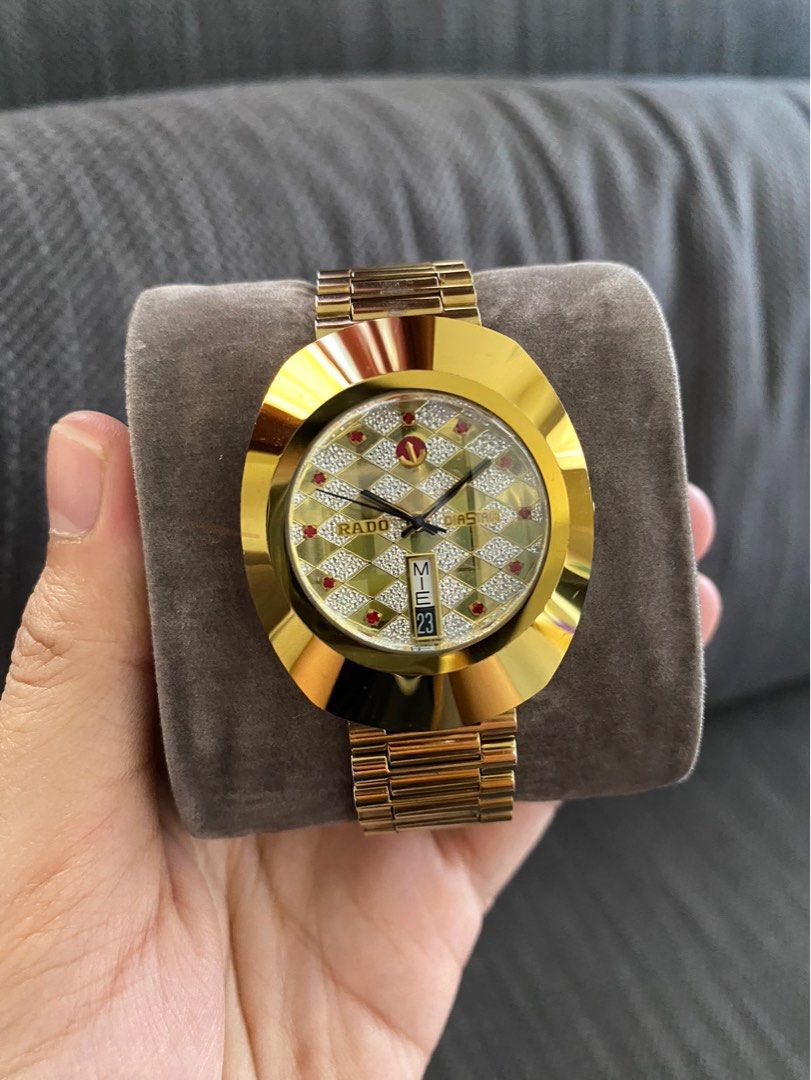 RADO Diastar Red Stone Dial Mens Watch Luxury Watches on Carousell