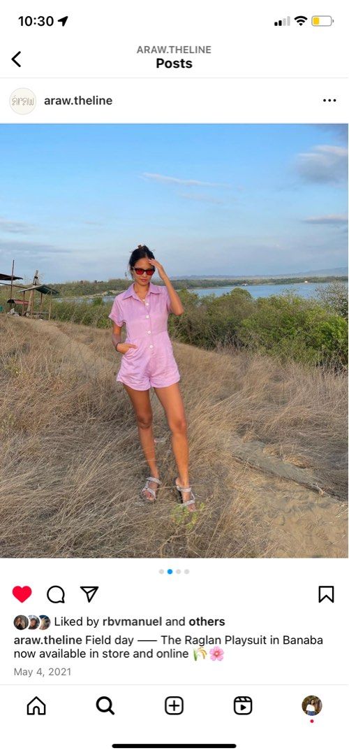 Araw the Line Raglan Playsuit Banaba (Category: Rompers) located in Quezon City. Submitted by athrifts (Listing ID 1334570643, Image 3). Description: .