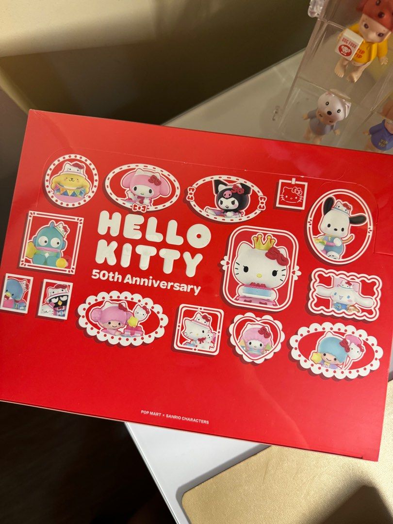 Sanrio characters Hello Kitty 50th Anniversary Series Figures (Category: Designer & Blind Box Toys) located in Taguig. Submitted by cindy____________________ (Listing ID 1334693537, Image 1). Description: On hand. Sealed Set. May have SECRET!! 📍Taguig City.