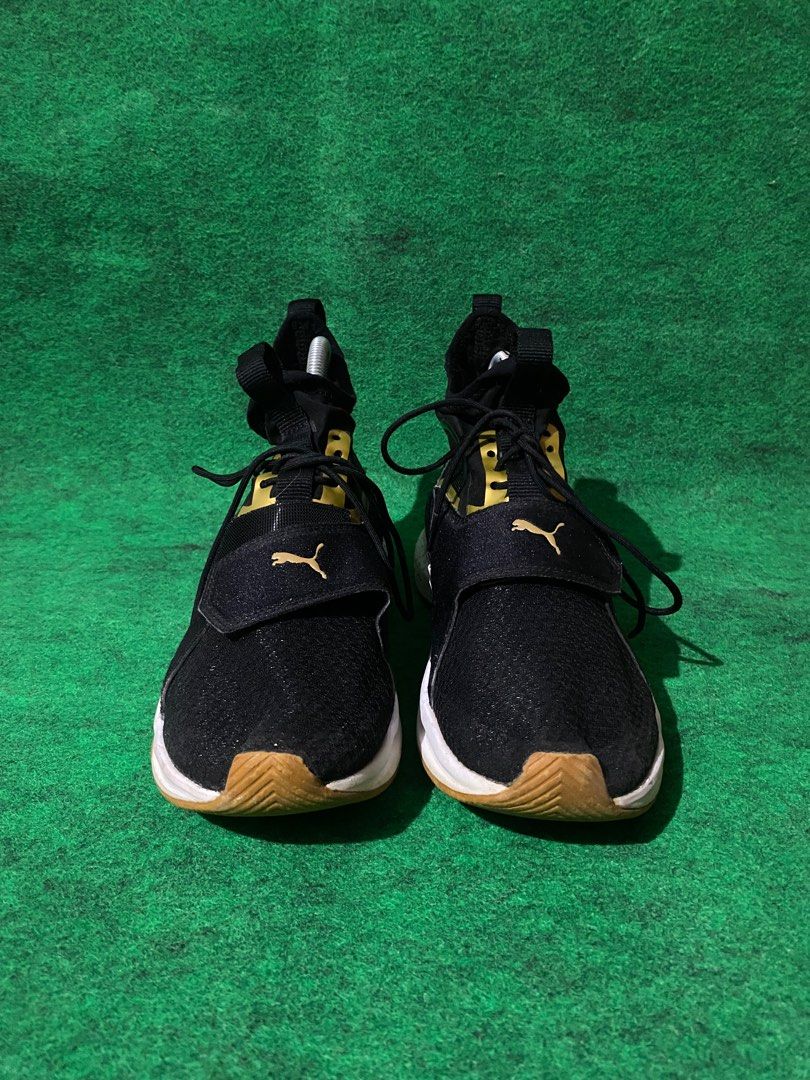 Puma phenom black and gold clearance