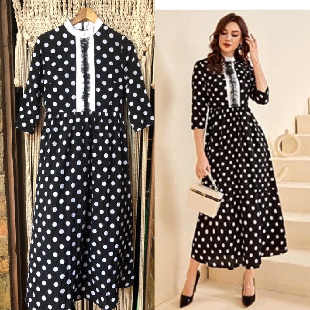 casual midi dress for summer HT 360 Collective - Designer Black Midi Dress