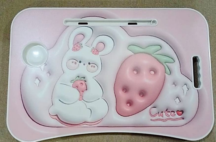 Strawberry rabbit Meja Lipat Serbaguna Meja Belajar Foldable Anti-slip ...