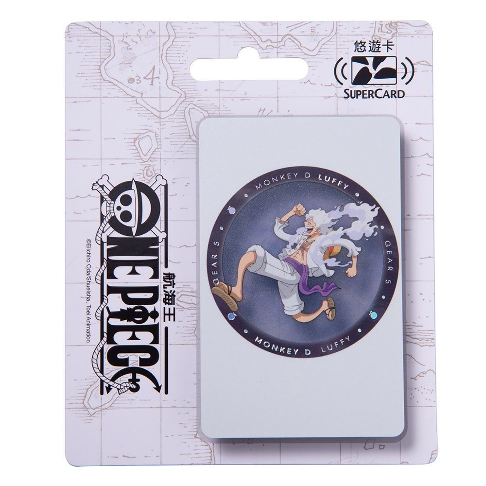 Taiwan One Piece Supercard EasyCard Luffy GEAR5 (Transparent) for
