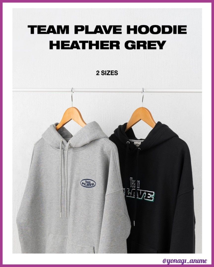 Team Plave Hoodie Black grey, 興趣及遊戲, 收藏品及紀念品, 韓流