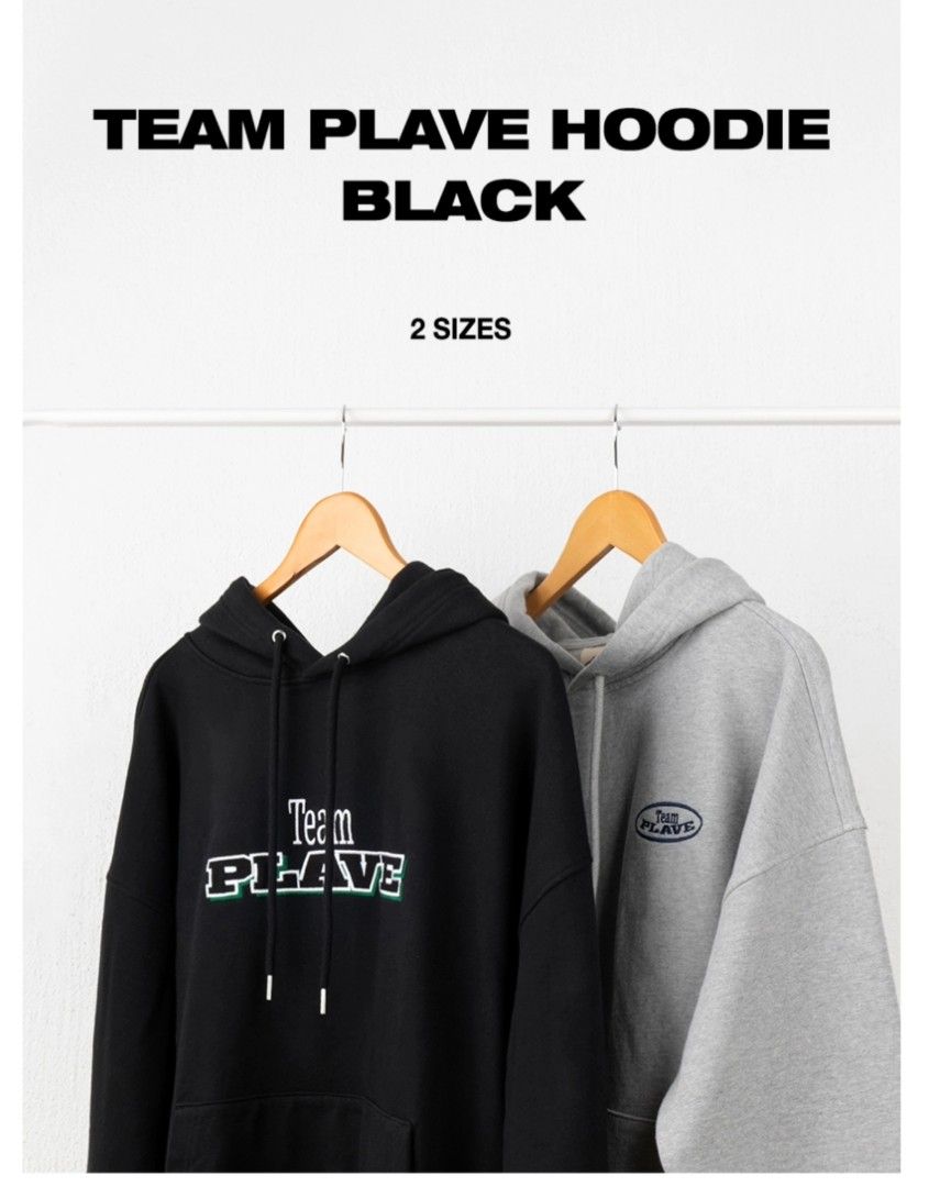 Team Plave Hoodie Black grey, 興趣及遊戲, 收藏品及紀念品, 韓流