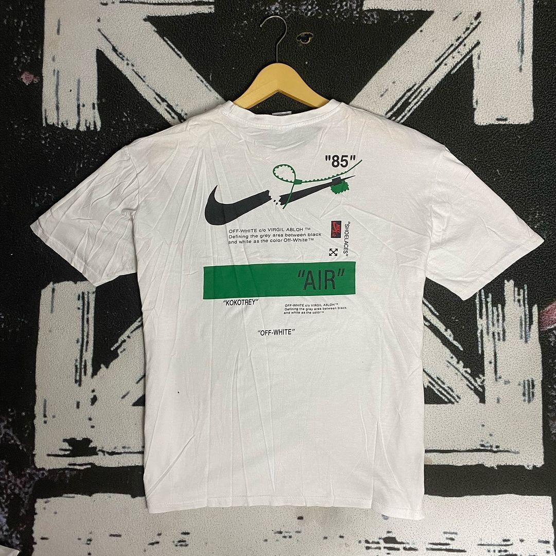 T shirt Nike X OW Fesyen Pria Pakaian Atasan di Carousell