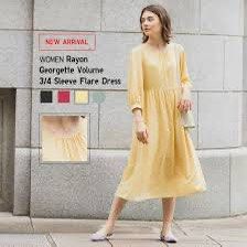 Uniqlo yellow dress on sale