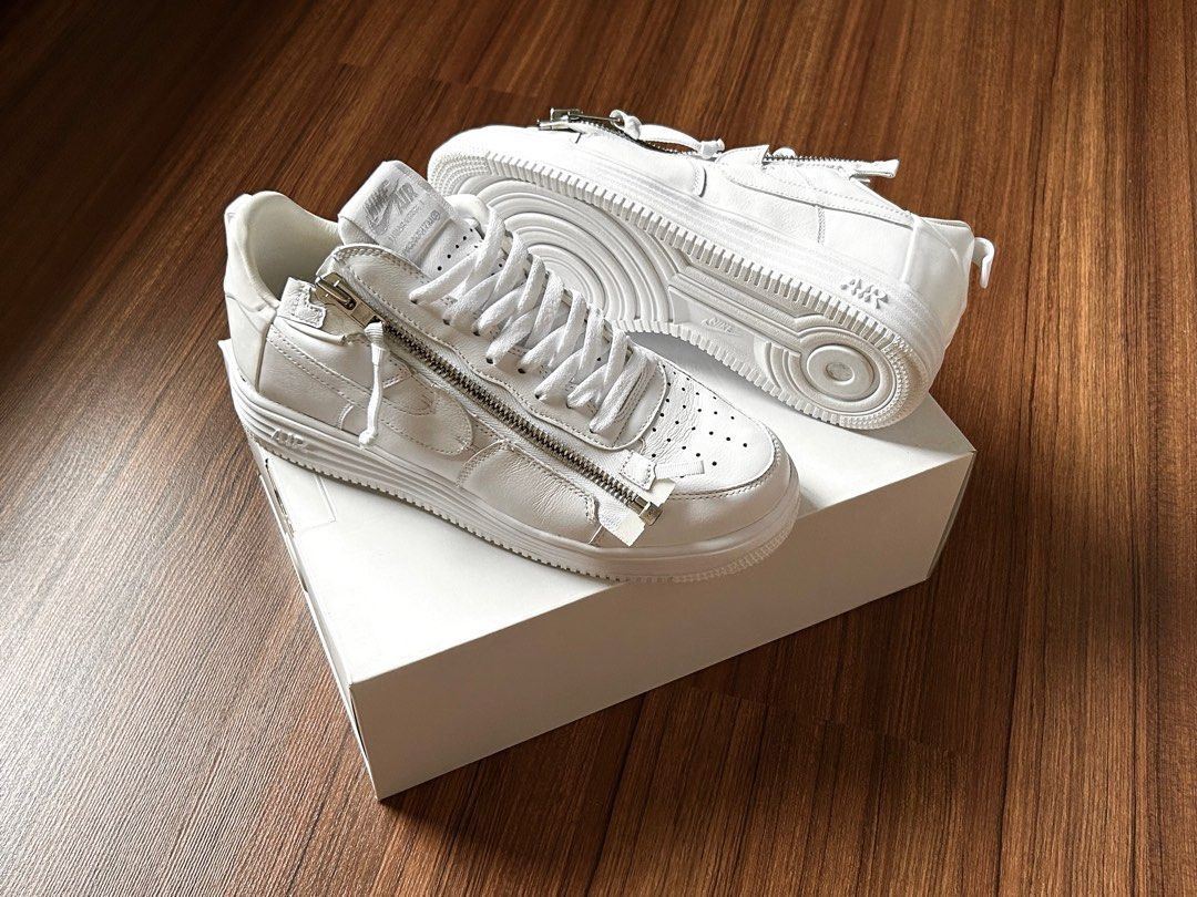 US 10 EUR 44 NikeLab Nike Lunar Force 1 ACRONYM 17 AF1 Triple White AF100 Similar to Stone Island ASICS ACG Salomon Alyx