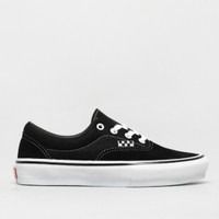 Vans Era Pro Skate Black White, Fesyen Pria, Sepatu Sneakers di