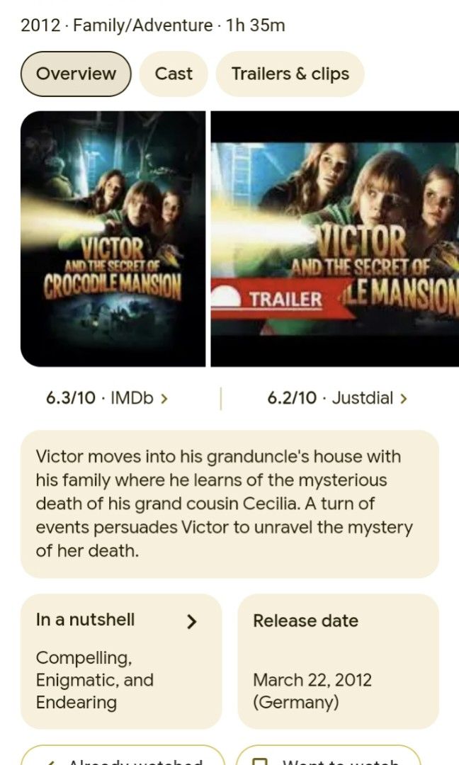 Victor And The Secret Of Crocodile Mansion Victor And The Secret Of Crocodile Mansion - Original DVD, Hobbies