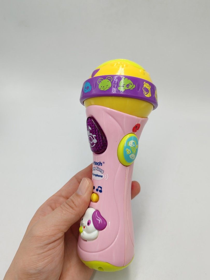 Vtech sing along microphone pink cheap