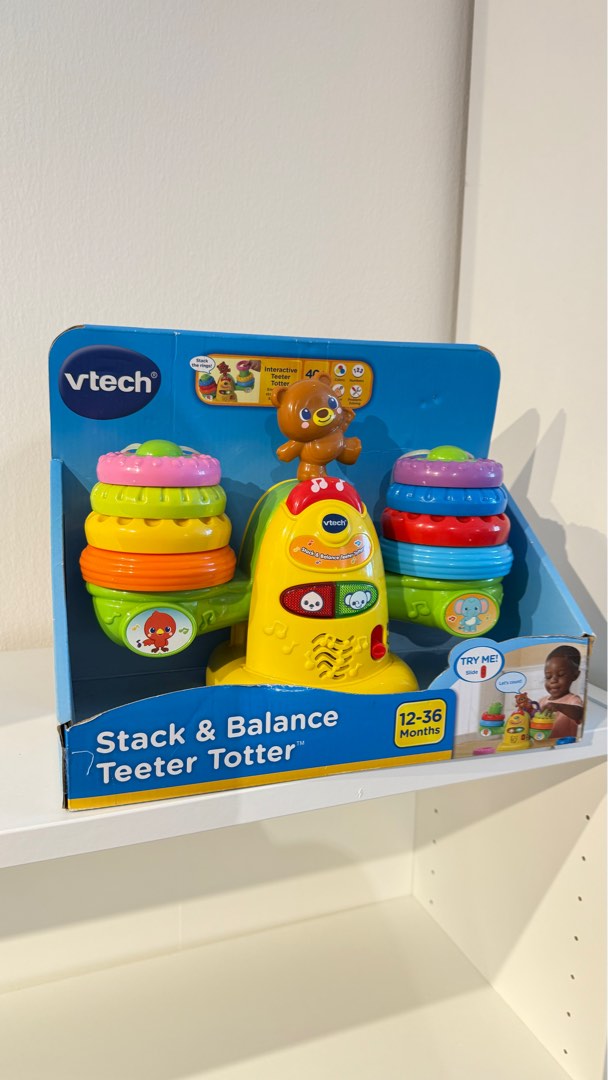 Vtech Stack Balance Teeter Totter Toy Babies Kids Infant Playtime on Carousell