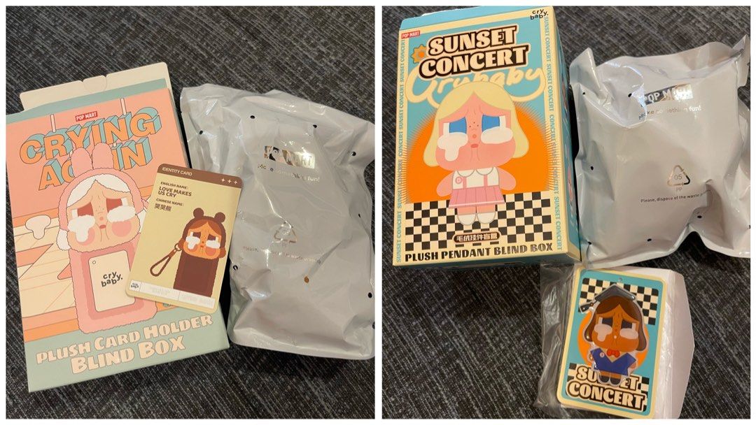 WTS in set (2 items) - Crybaby Crying Again + Sunset Concert 