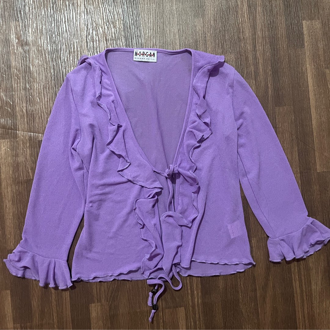 Vintage 2000s purple cardigan top