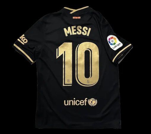 10 Lionel Messi 2020-21 Barcelona Away soccer/football jersey/kit