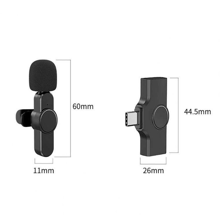 2500) WIRELESS MICROPHONE COMPATIBLE WITH IPHONE IPAD ANDROID, FOR PHONE VIDEO RECORDING, INTERVIEW, VLOG, AUTO SYNC, AND NOISE REDUCTION (TYPE-C PLUG) (Category: Other Audio Equipment) located in Singapore. Submitted by Sellswag (Listing ID 1334879688, Image 3). Description: .