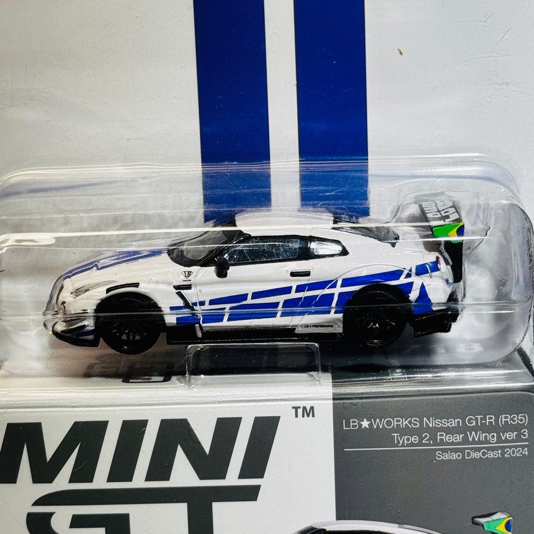 ミニカー MINIGT R35 LBWK 2024 Brazil Convention Mini Gt Nissan Skyline GT-R R35 Brazil Event Exclusive #718
