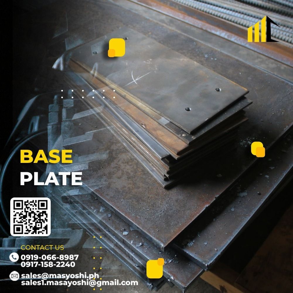 Base Plate A36 250 x 250 x 10mm with 4 holes (for anchor bolt) 90 ...