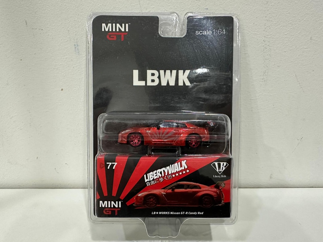 【美品】 LBWK GT-R 77 GT Candy Red 開封済みの為、格安‼️MINI ミニカー