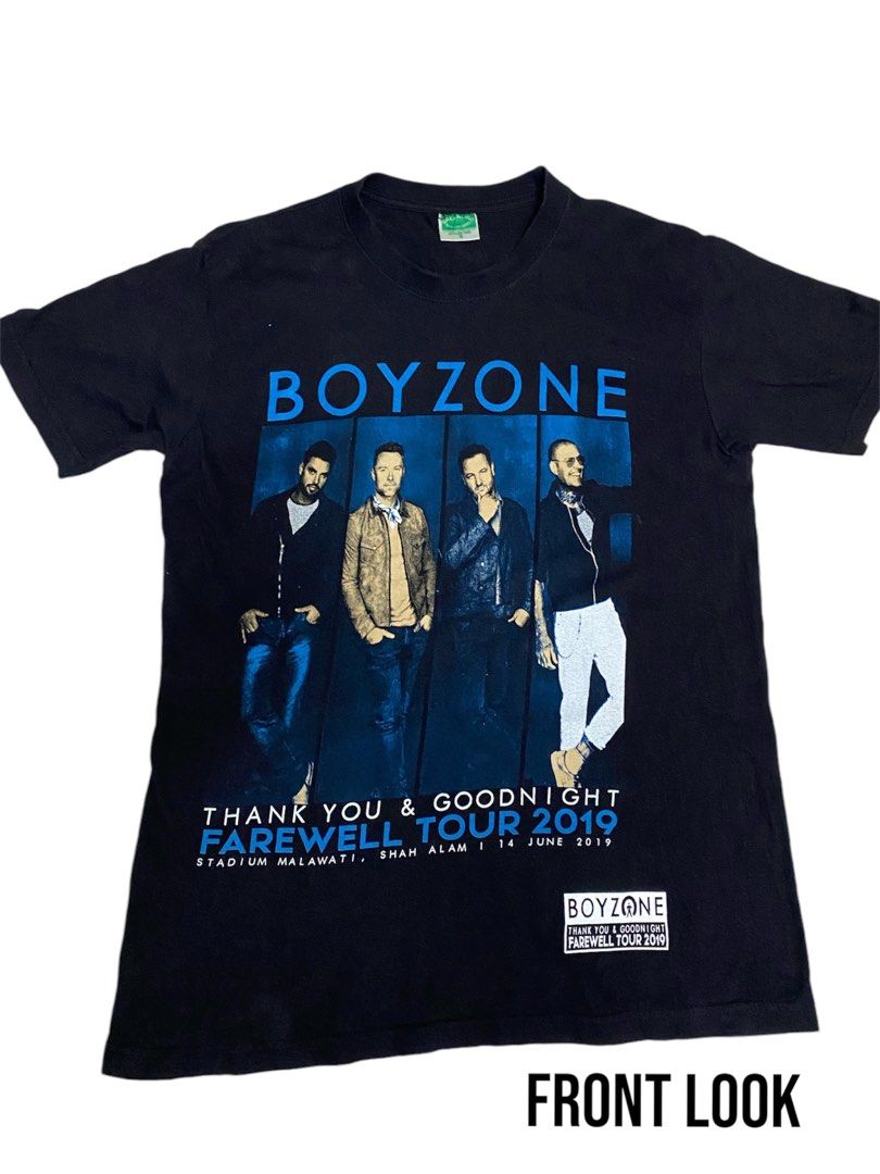 BOYZONE TSHIRT (Category: Tshirts & Polo Shirts) located in Petaling Jaya. Submitted by theyeirza (Listing ID 1334883261, Image 1). Description: BOYZONE Tshirt (Group Band) -Collector from live concert band on Malaysia -Strictly Not For Fussy Buyer!! -Pos Only!!.