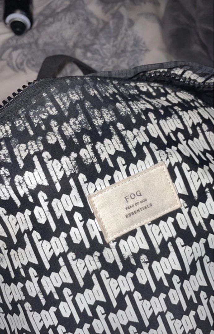 即発送☆ FOG Fear of god pacsun back pack Fear of god fog essentials pacsun backpack 背包, 男裝, 袋, 背包