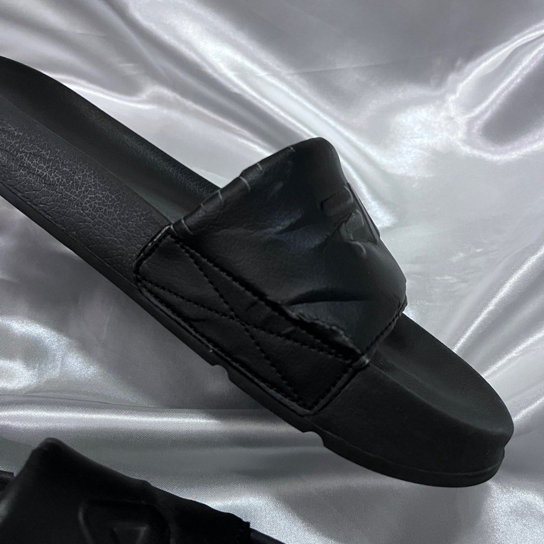 FILA DRIFTER SLIDES BLACK US 6 Women s Fashion Footwear Flipflops and Slides on Carousell