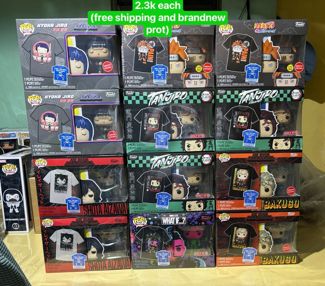 Funko Pop and Tees Sealed (Category: Designer & Blind Box Toys) located in Cebu City. Submitted by starcatchching (Listing ID 1334737286, Image 1). Description: Mop: Gcash/UB/BDO/BPI Mod: LBC cop/JRS(buyers expense) Location: Cebu #cebufunkopops #aygilabfunko #marvelfunko #animefunko .