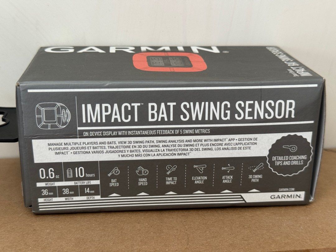 Garmin Impact Bat Swing Sensor baseball softball Carousell