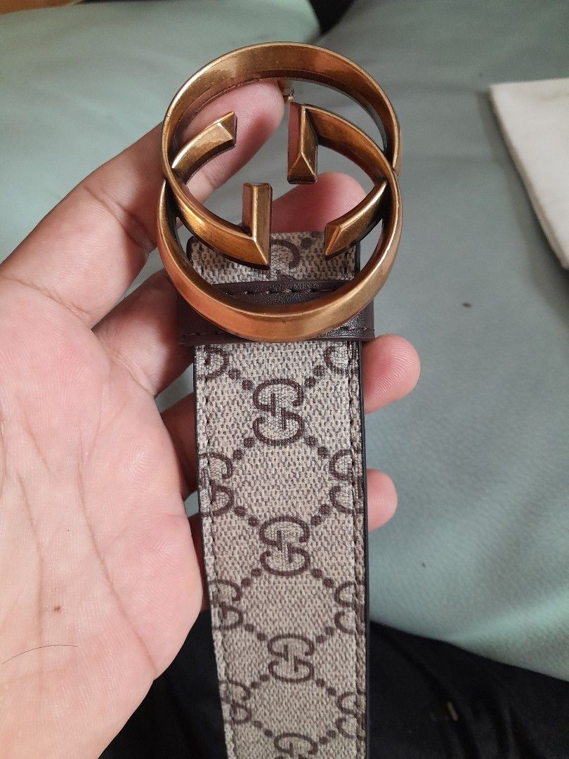 Gucci Belt original kulit like new 120cm Fesyen Pria Aksesoris Ikat Pinggang di Carousell