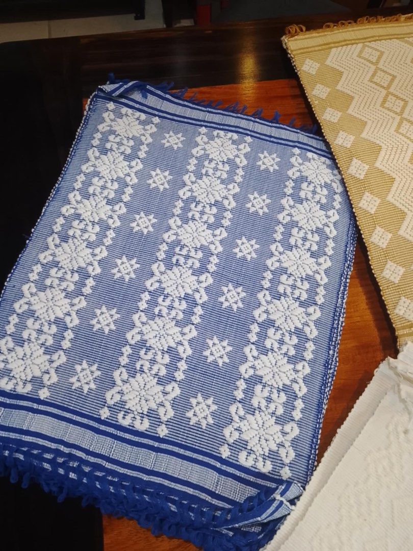 Handwoven Pililian Abel Placemats (Category: Table Linen & Textiles) located in Quezon City. Submitted by ViganCasaAbelIloco (Listing ID 1334745654, Image 3). Description: Limited PINILIAN HANDWOVEN ABEL PLACEMATS •1 dozen • intricate designs carefully handwoven •Size: 14x18 inches • Price: 3,999 per dozen Pick up at 2010 AND BEYOND FURNITURE, Ground FLR TIENDESITAS , BLDG. A, Pasig City •Shipping via Grab or Lamove at buyer’s expense •Payment fi