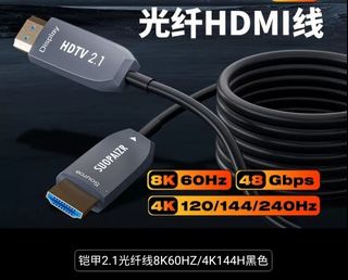 Rent租hdmi 2.0光纖直播線50m長度，hdmi 2.1光纖數據線40m長度，sdi 合埸地直播活動64226035109889110